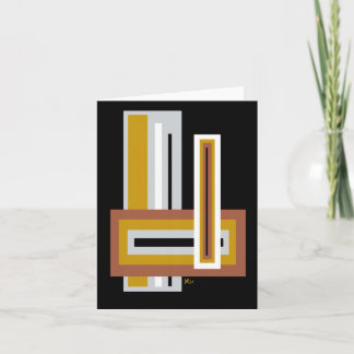 Abstract Stacked Rectangles Note Cards