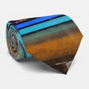 Abstract Stained Glass Window tie