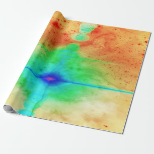Abstract Star Explosion Wrapping Paper