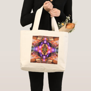 Abstract Star Large Tote Bag