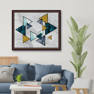 Abstract Star of David Magen David Giclée ArtPrint Poster