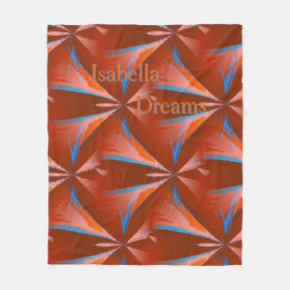 Abstract Star Pattern Personalized Fleece Blanket