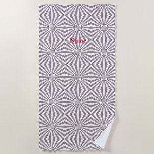Abstract Starburst Thunder_Cove  Beach Towel