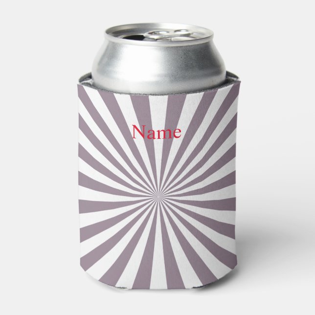 Abstract Starburst Thunder_Cove Can Cooler (Can Front)