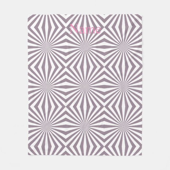Abstract Starburst Thunder_Cove Fleece Blanket (Front)