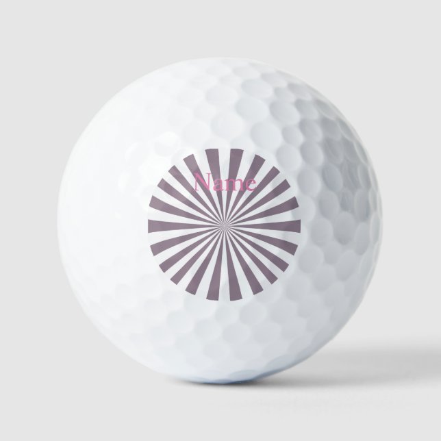 Abstract Starburst Thunder_Cove  Golf Balls (Front)