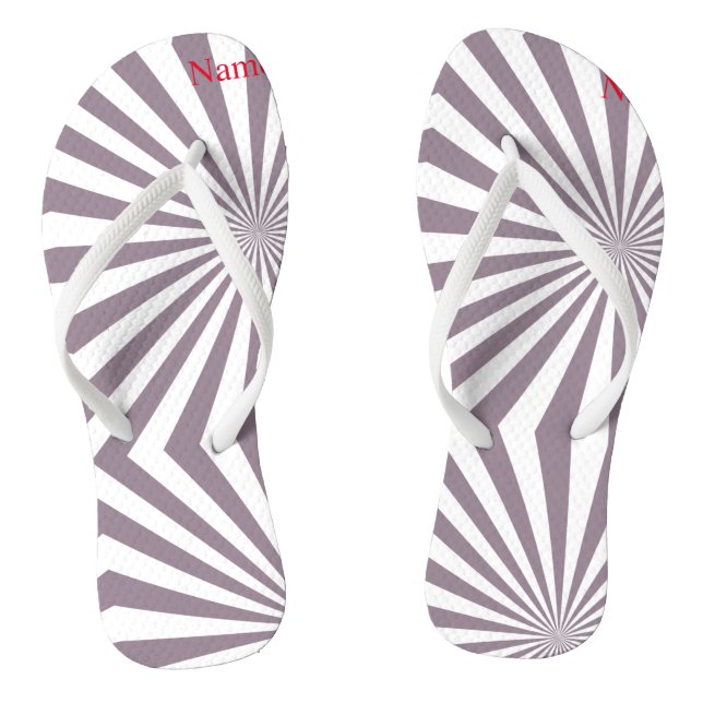 Abstract Starburst Thunder_Cove  Jandals (Footbed)
