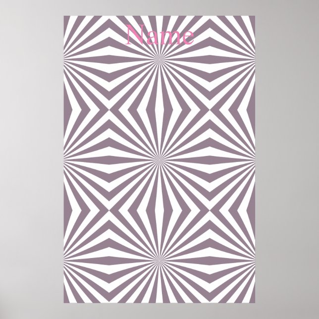 Abstract Starburst Thunder_Cove Poster (Front)