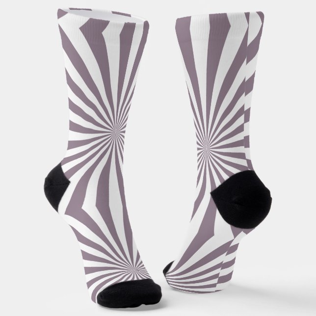 Abstract Starburst Thunder_Cove Socks (Angled)