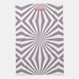 Abstract Starburst Thunder_Cove Tea Towel