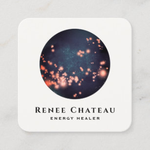  Abstract Stars Energy Healer Square Square Business Card