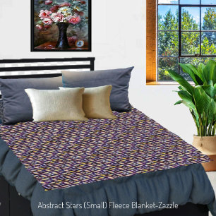 Abstract Stars Fleece Blanket