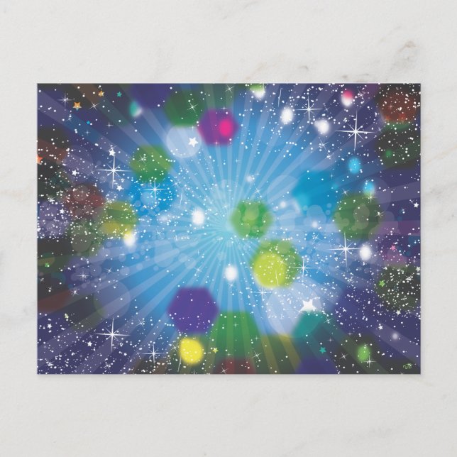 Abstract Stars Postcard (Front)