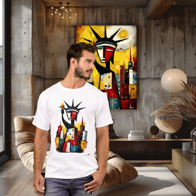 Abstract Statue of Liberty | Modern Expressionism T-Shirt (Creator Uploaded)