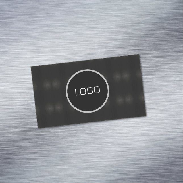 Abstract steel pattern magnetic business card (In Situ)