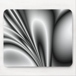 Abstract Steel Waves Metallic Look Mouse Pad