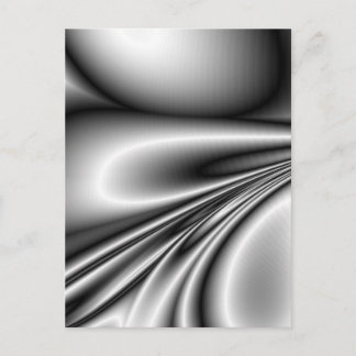 Abstract Steel Waves Metallic Look Postcard