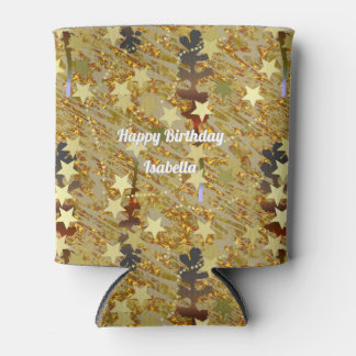 Abstract Stencil Pattern Glitz Any Age Birthday Can Cooler