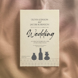 Abstract still life | Boho wedding Invitation