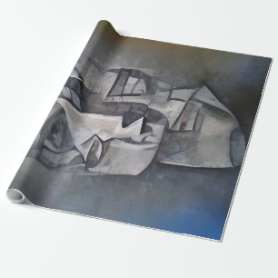 Abstract stone figure wrapping paper