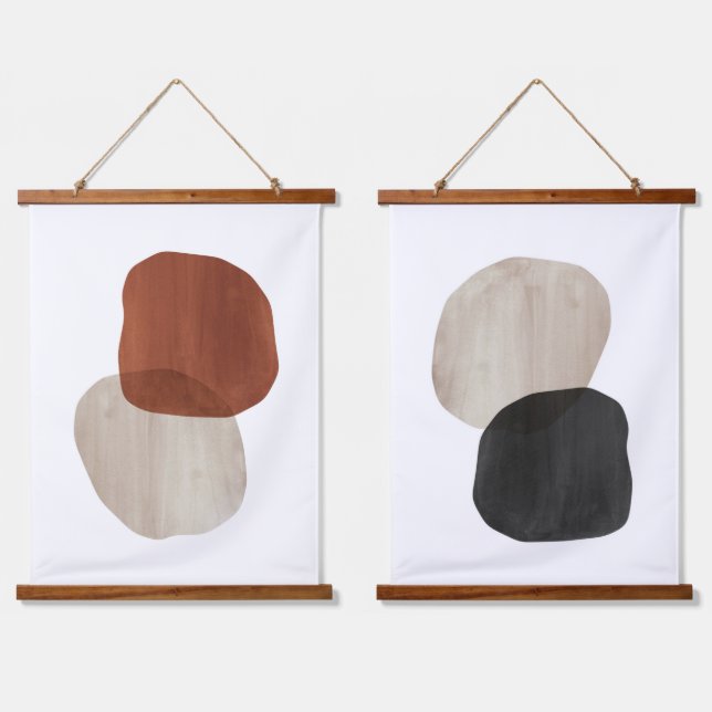Abstract stones hanging tapestry (Double)