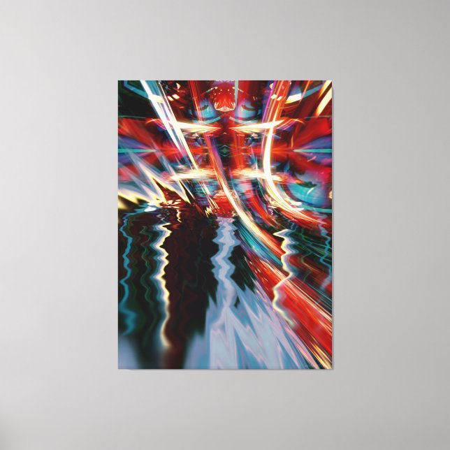 Abstract Storm Art Wrapped Canvas (Front)