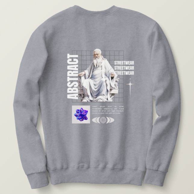 abstract - streetwear sweatshirt (Design Back)
