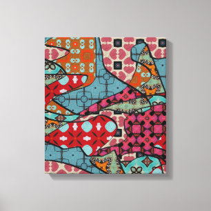 Abstract Stretched Canvas Print