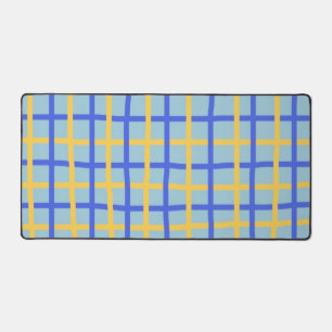 abstract stripes art desk mat