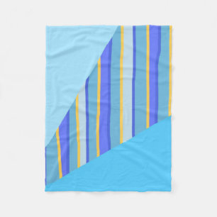 abstract stripes art fleece blanket