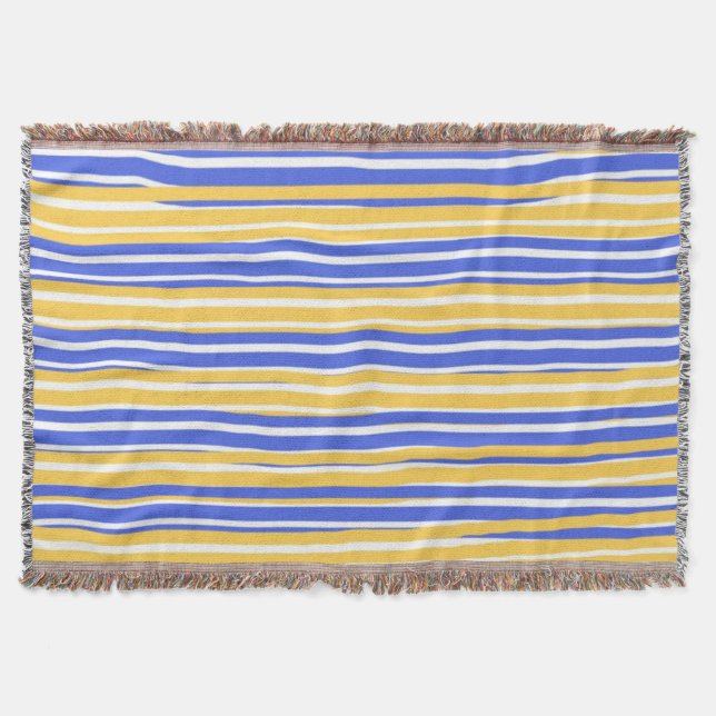 abstract stripes art throw blanket (Front)