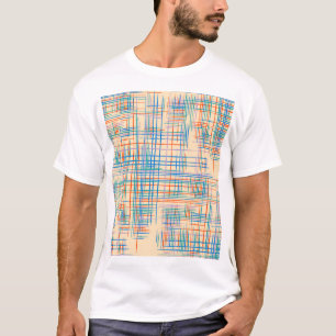 Abstract stripes, colourful ethnic grass mat. T-Shirt