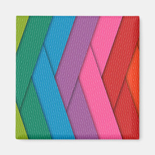 Abstract stripes, colourful, magnet