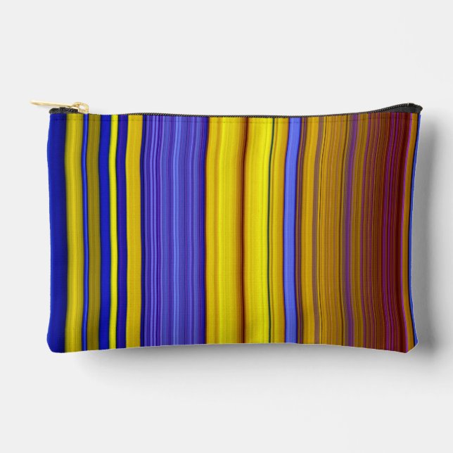 Abstract Stripes Design 1 Accessory Pouch (Front)