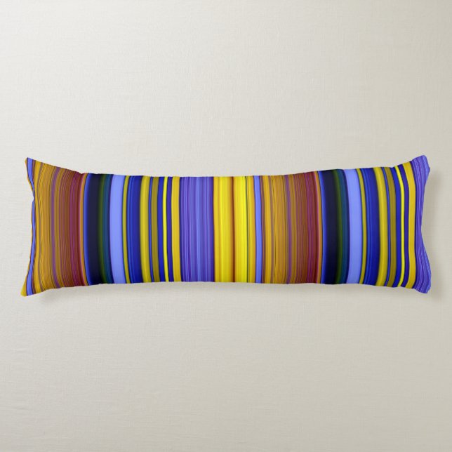 Abstract Stripes Design 1 Body Cushion (Front)