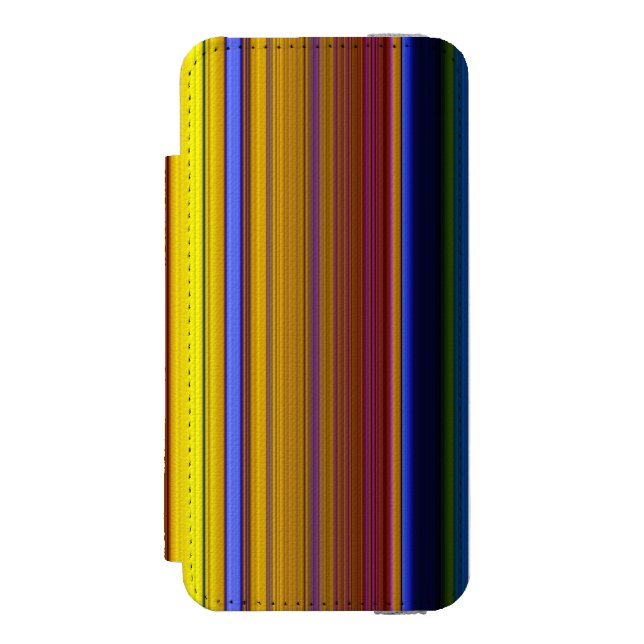 Abstract Stripes Design 1 Incipio iPhone Wallet Case (Folio Front)