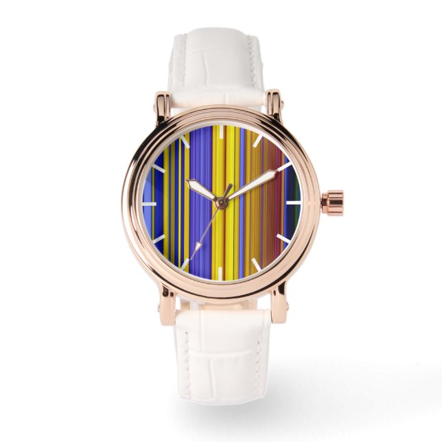 Abstract Stripes Design 1 Watch (Front)