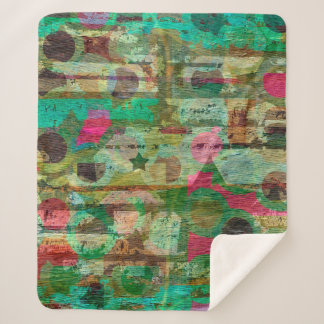 abstract stripes design with wood grain textureabs sherpa blanket