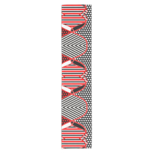 Abstract Stripes Dots Pattern + your ideas Short Table Runner