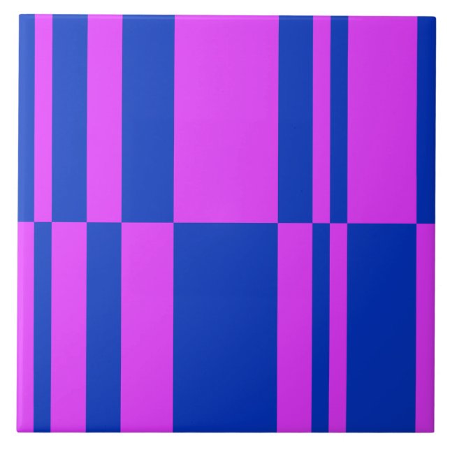 Abstract Stripes (Large Scale) Tile (Front)