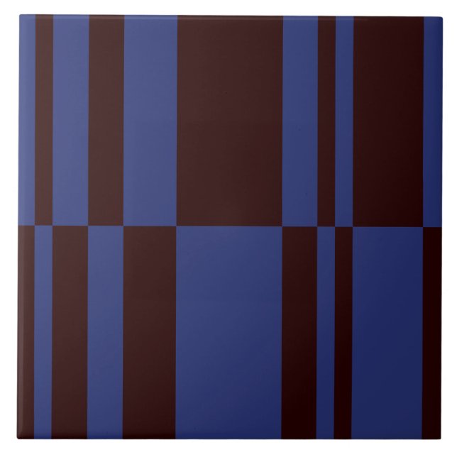 Abstract Stripes (Large Scale) Tile (Front)