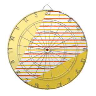 abstract stripes modern art dartboard