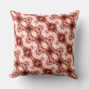 Abstract stripes of silky rapport in pinkish wine cushion