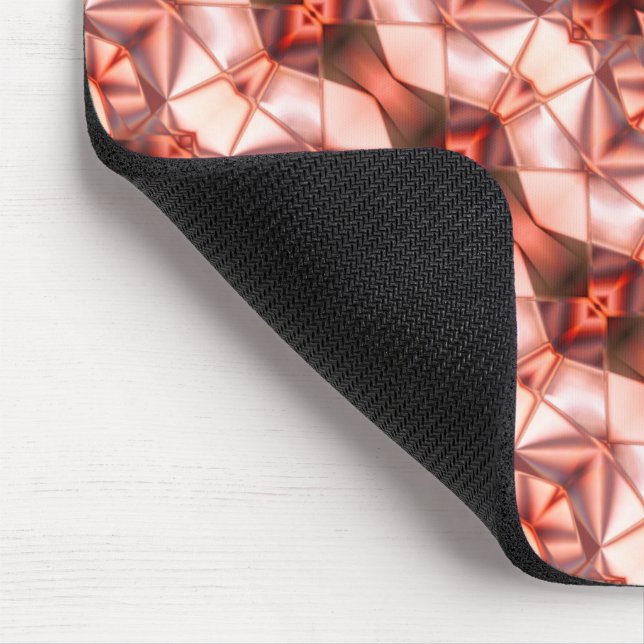 Abstract stripes of silky rapport in pinkish wine  mouse pad (Corner)