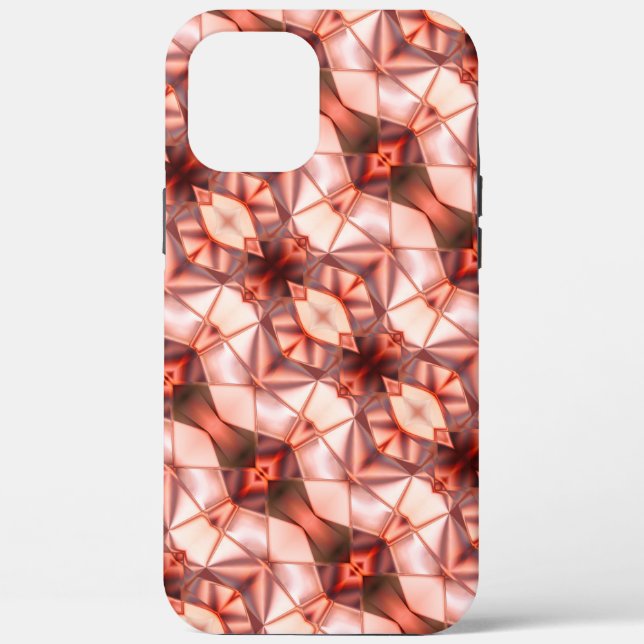 Abstract stripes of silky shapes in pinkish wine   Case-Mate iPhone case (Back)