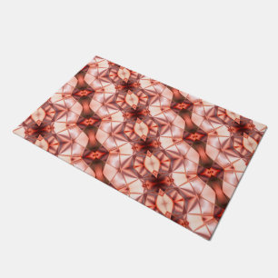 Abstract stripes of silky shapes in pinkish wine   doormat