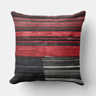 Abstract Stripes Pastel Wood #2 Cushion