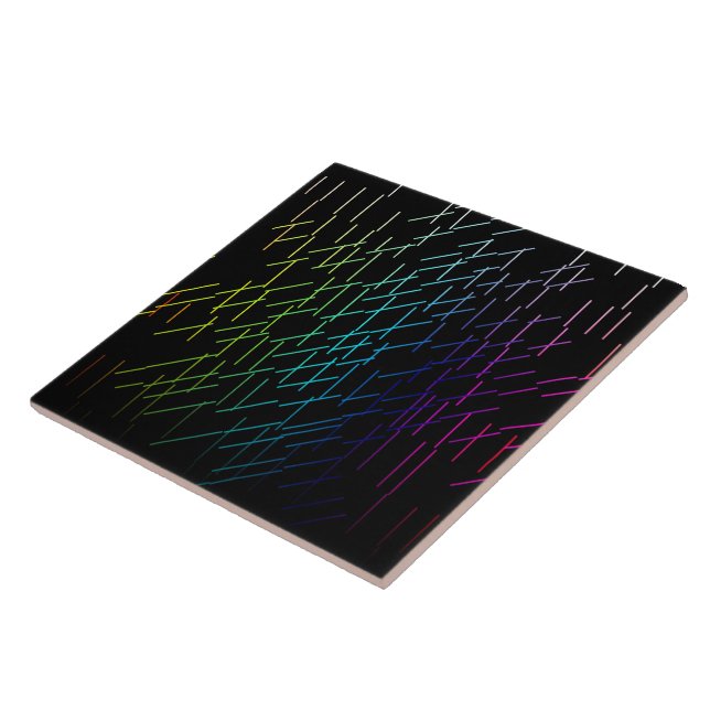 Abstract Stripes Pattern Tile (Side)