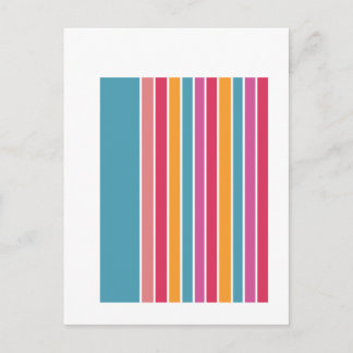 Abstract Stripes Postcard