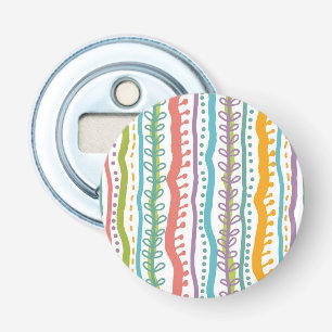 Abstract Stripes Vertical Pattern Bottle Opener